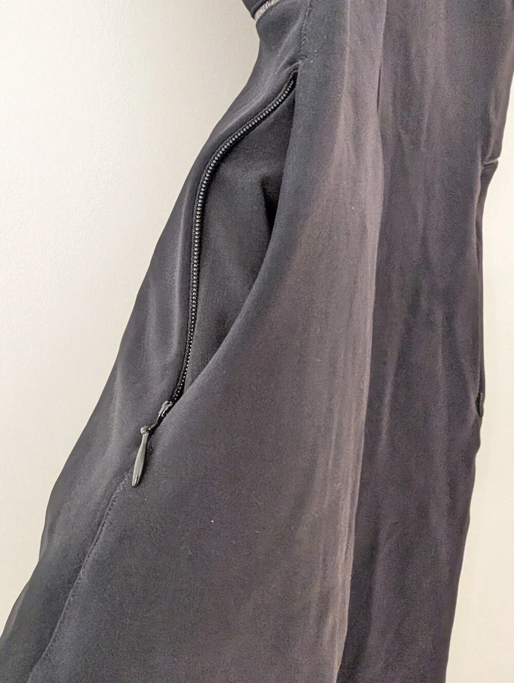 Lululemon Go Til Dawn Tennis Dress Black Zip Back Size 4